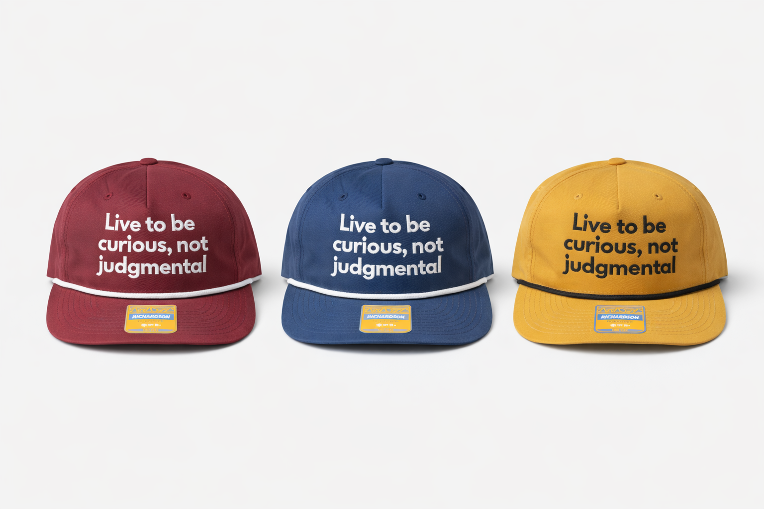 Live to Be Curious, Not Judgmental Hat - Image 2